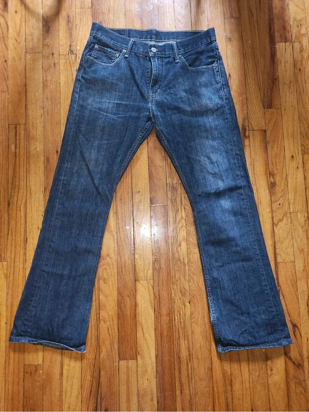 Levi's Men's Blue Straight-Leg Denim Jeans - 527